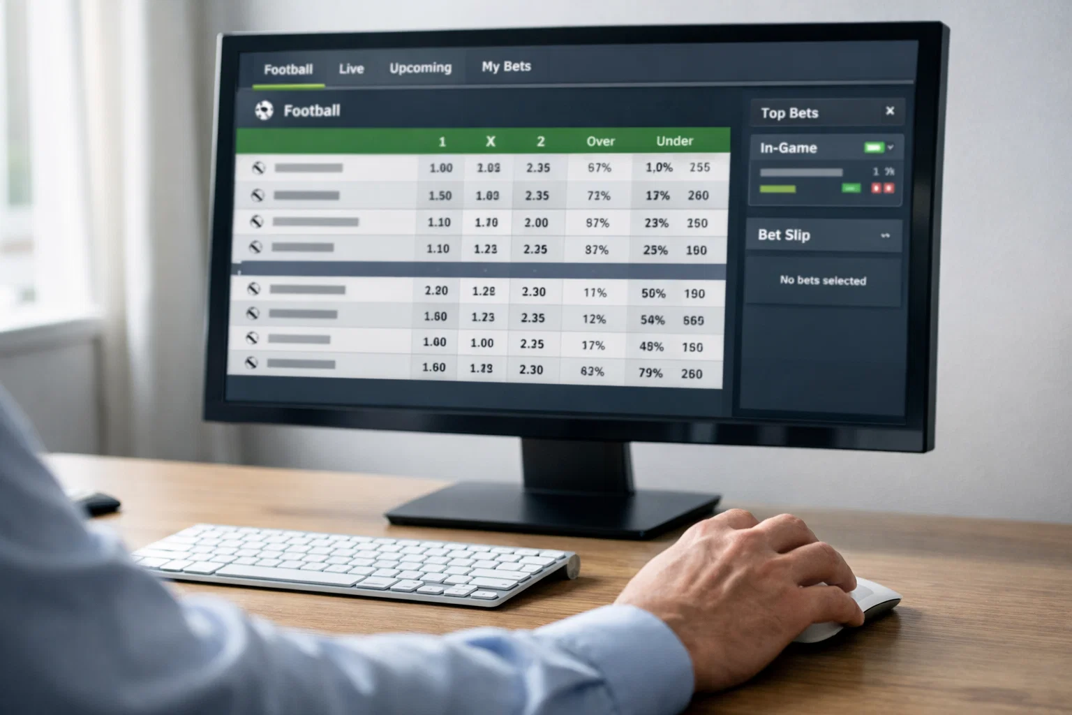 Schermo con quote scommesse Serie A